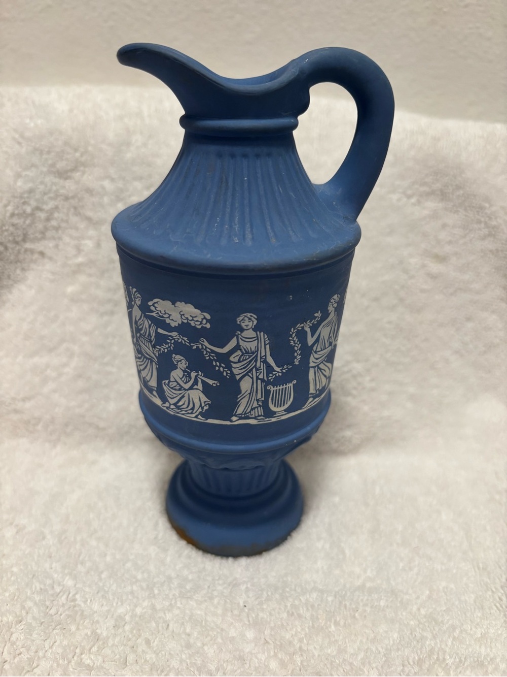 Blue Wedge wood Vintage Avon Vase cottage core